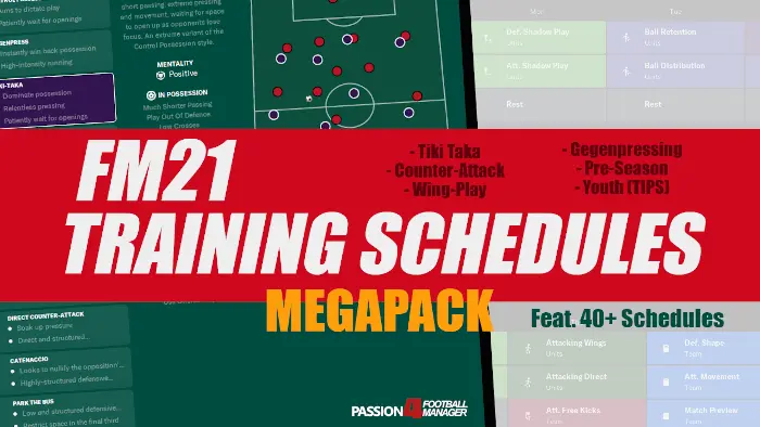 Football Manager 2021 Training Schedules megapack